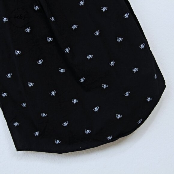 Bundle of 2 WXYZ Skull & Roses Button Down Short Sleeve Shirts Black Red Men M - Picture 13 of 16